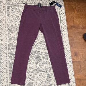 Travis Mathew Men's Plum Dress Pants
